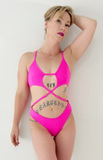 SWAY Convertible Alethea Bodysuit - Shocking Pink