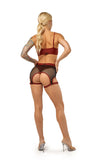 POLERINA High Waisted Garter - Maroon