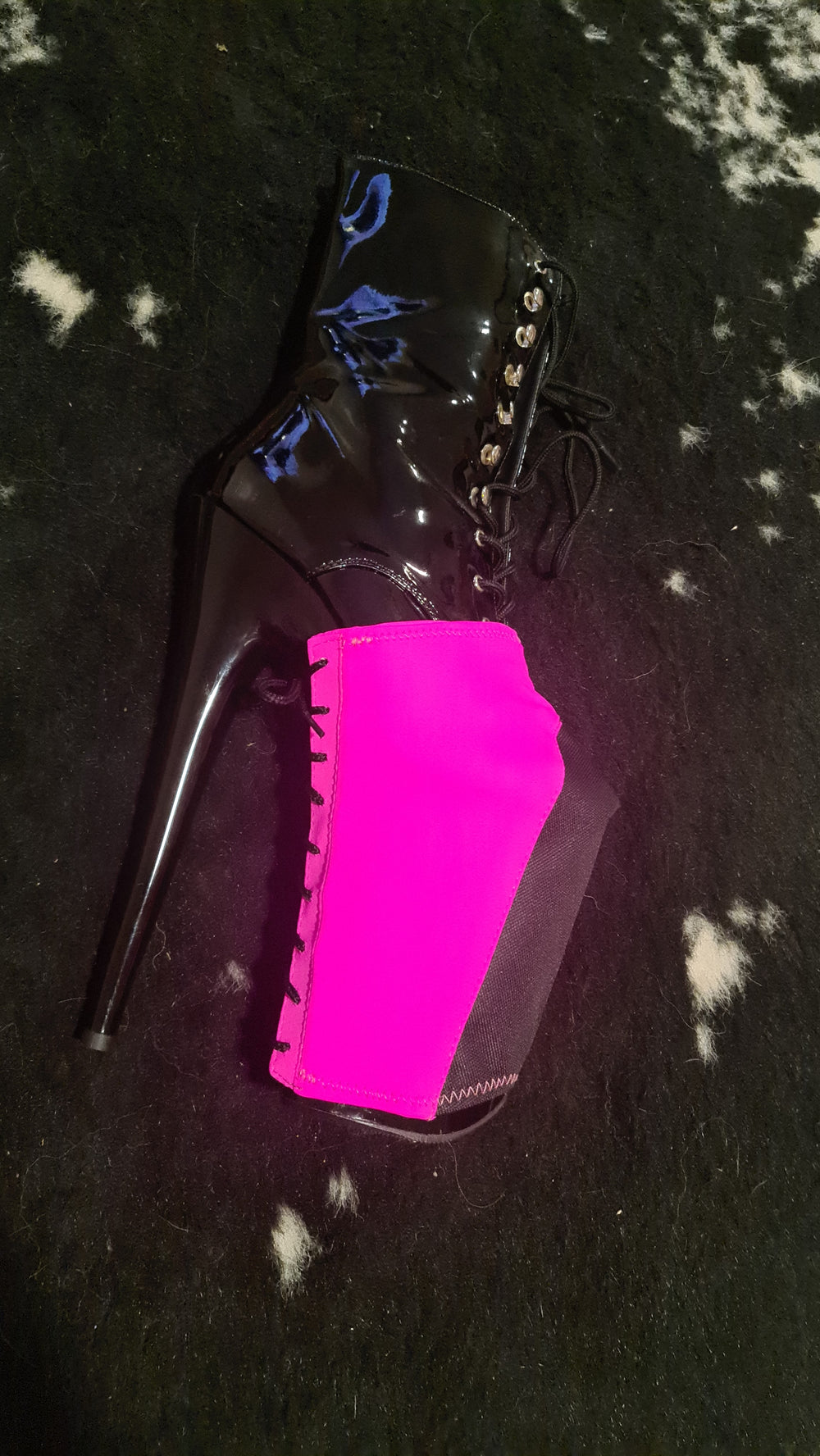 Z PLANET Platforms Protectors - Basic Hot Pink with Laces