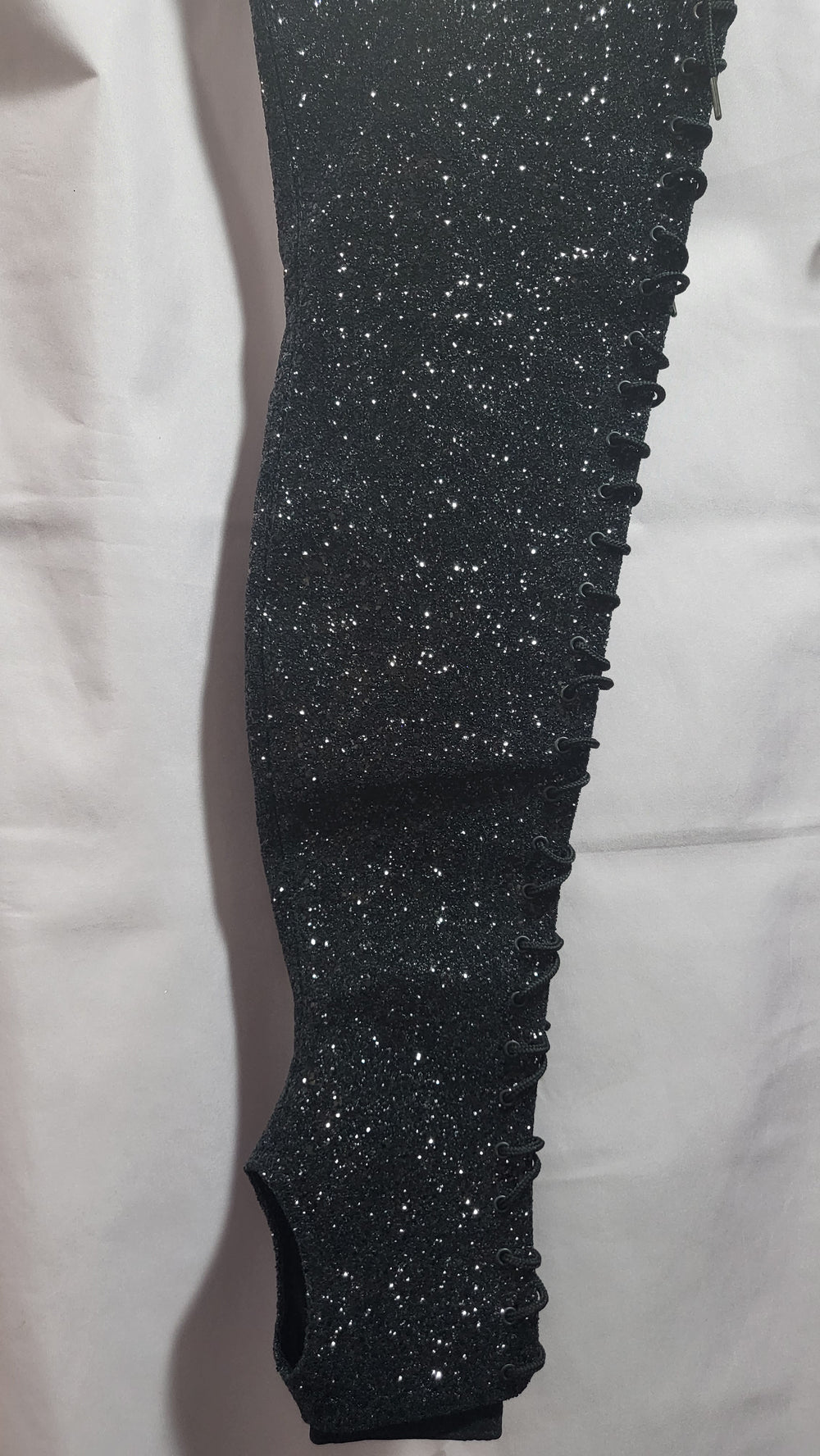 Z PLANET Thigh High Bootsleeves - Black Glitter