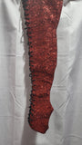 Z PLANET Thigh High Bootsleeves - Red Glitter