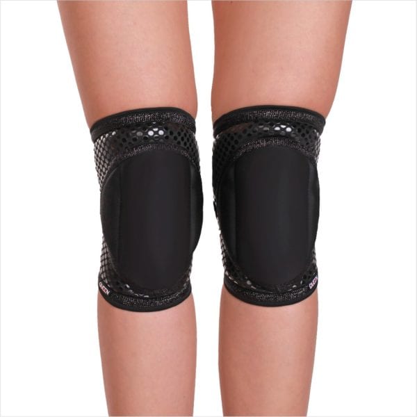 QUEEN Grippy Knee Pads - Black Sparkle