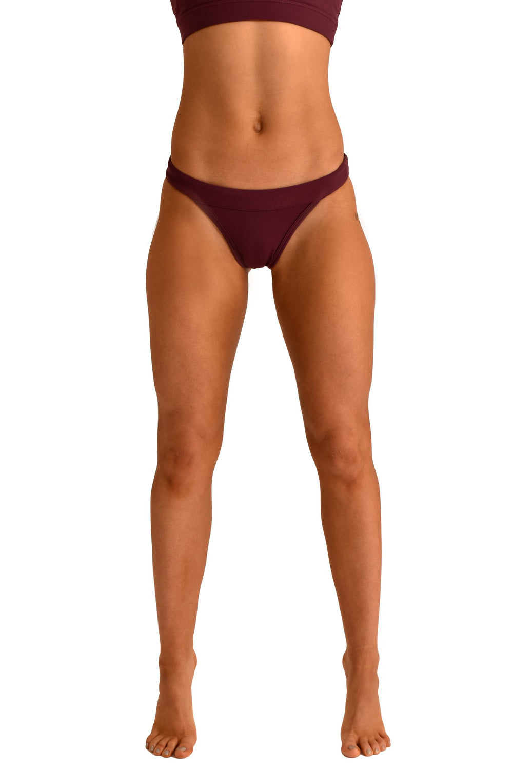 OFF THE POLE Tanga Shorts - Burgundy *SIZE XS ONLY*