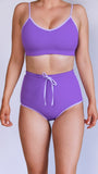 JASSIE Bambi High Waisted Shorts - Purple