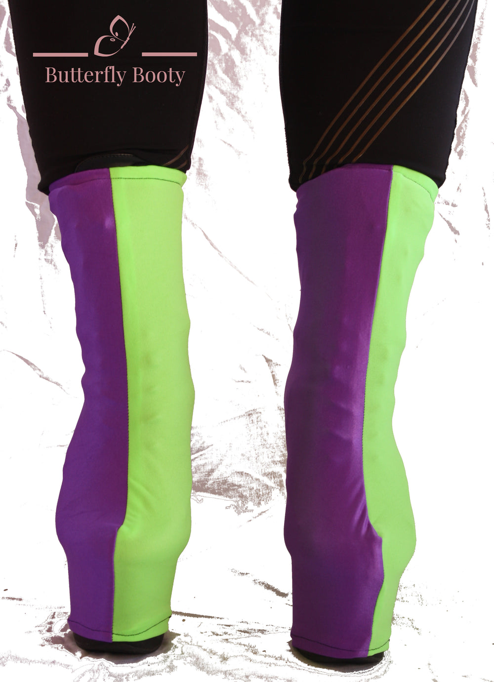 BUTTERFLY BOOTY Boot Covers - Joker (Green/Purple)