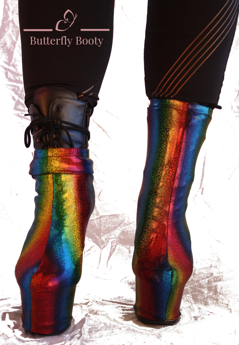BUTTERFLY BOOTY Boot Covers - Rainbow