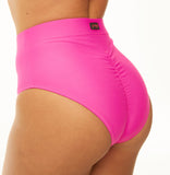 POLERINA Bikini High Waisted Shorts - Hot Pink