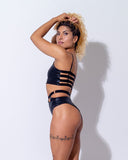 SORTE Can't Cage Me High Waisted Shorts - Black *SIZE XL ONLY*