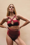 LUNALAE Hannah Top Recycled - Burgundy