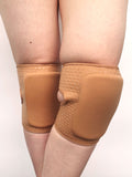 LUNALAE Velcro Sticky Grip Knee Pads - Tan