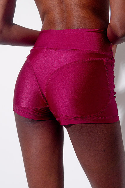 SORTE Troublemaker High Waisted Shorts - Raspberry *SIZE S ONLY*